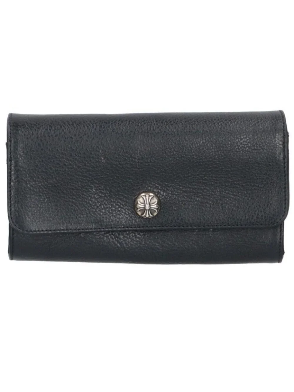 Chrome Hearts Judy Cross Button Leather Wallet